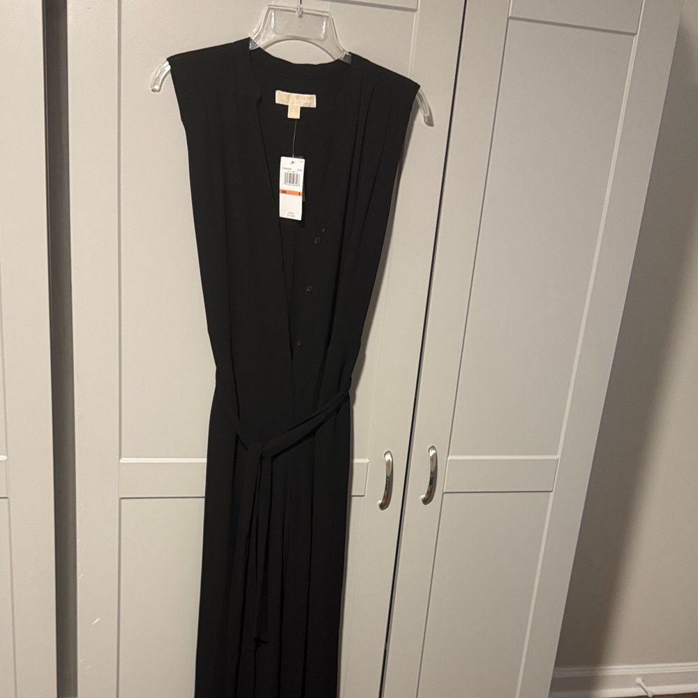 Michael Kors Black Sleeveless Jumpsuit